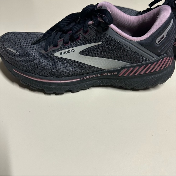 Brooks Womens Running Adrenaline GTS Athletic Shoes Size 8.5 Black Purple - Picture 9 of 12